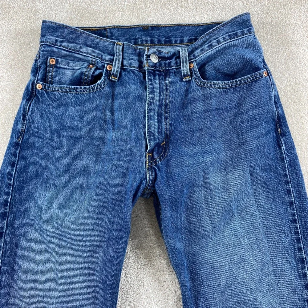Levi's 555 Jeans Mens 30x30 Blue Classic Straight Leg Denim A7223-0011